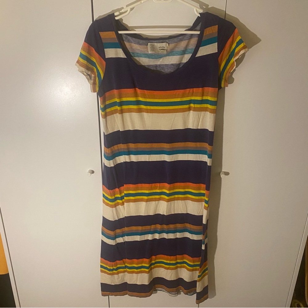 Anthropologie Saturday Sunday Striped T-shirt Dress. Size XS